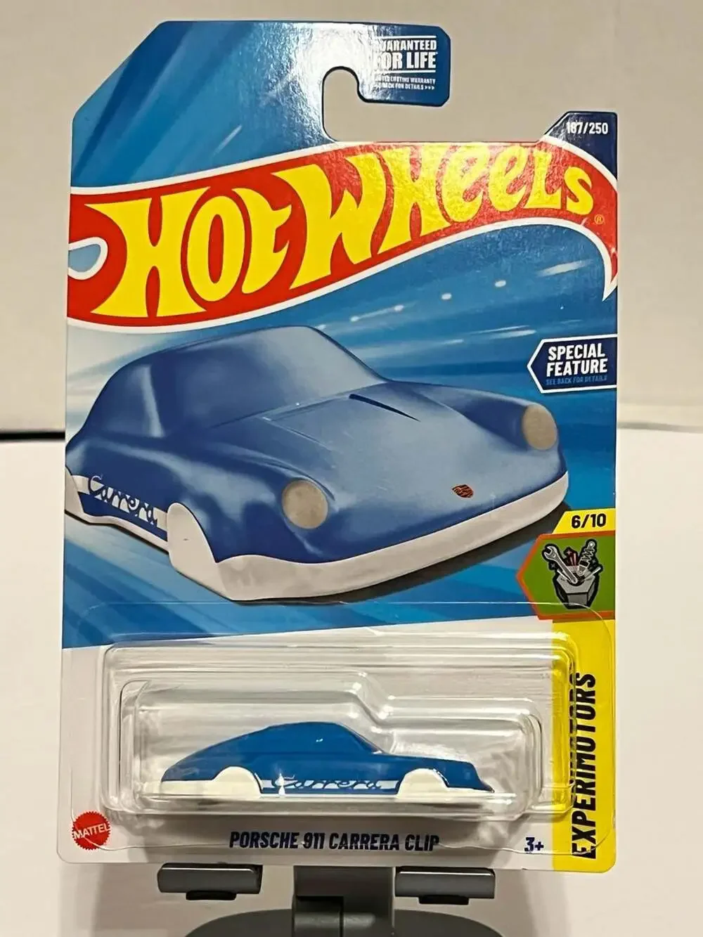 💥Hot Wheels 2025 Experimotors Porsche 911 Carrera Clip Blue 187/250